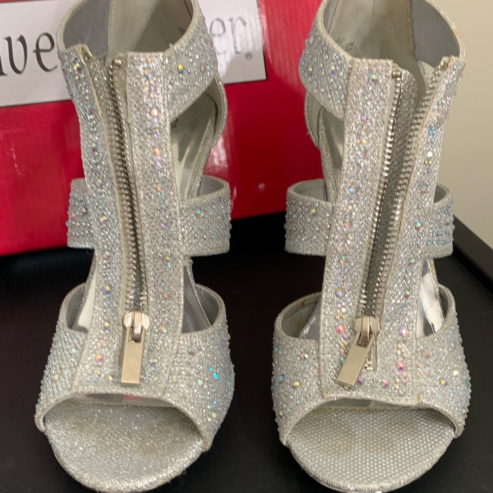 Rhinestone Encrusted Heeled Boots